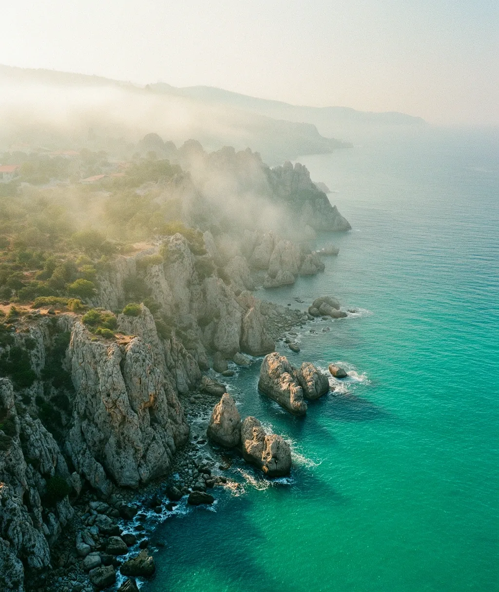 The rugged coast of Vlorë